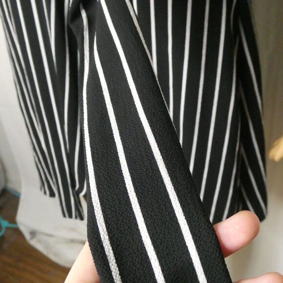Gypsies & Moondust Striped Mini Ties Dress 3/4 Slv - Picture 6 of 11
